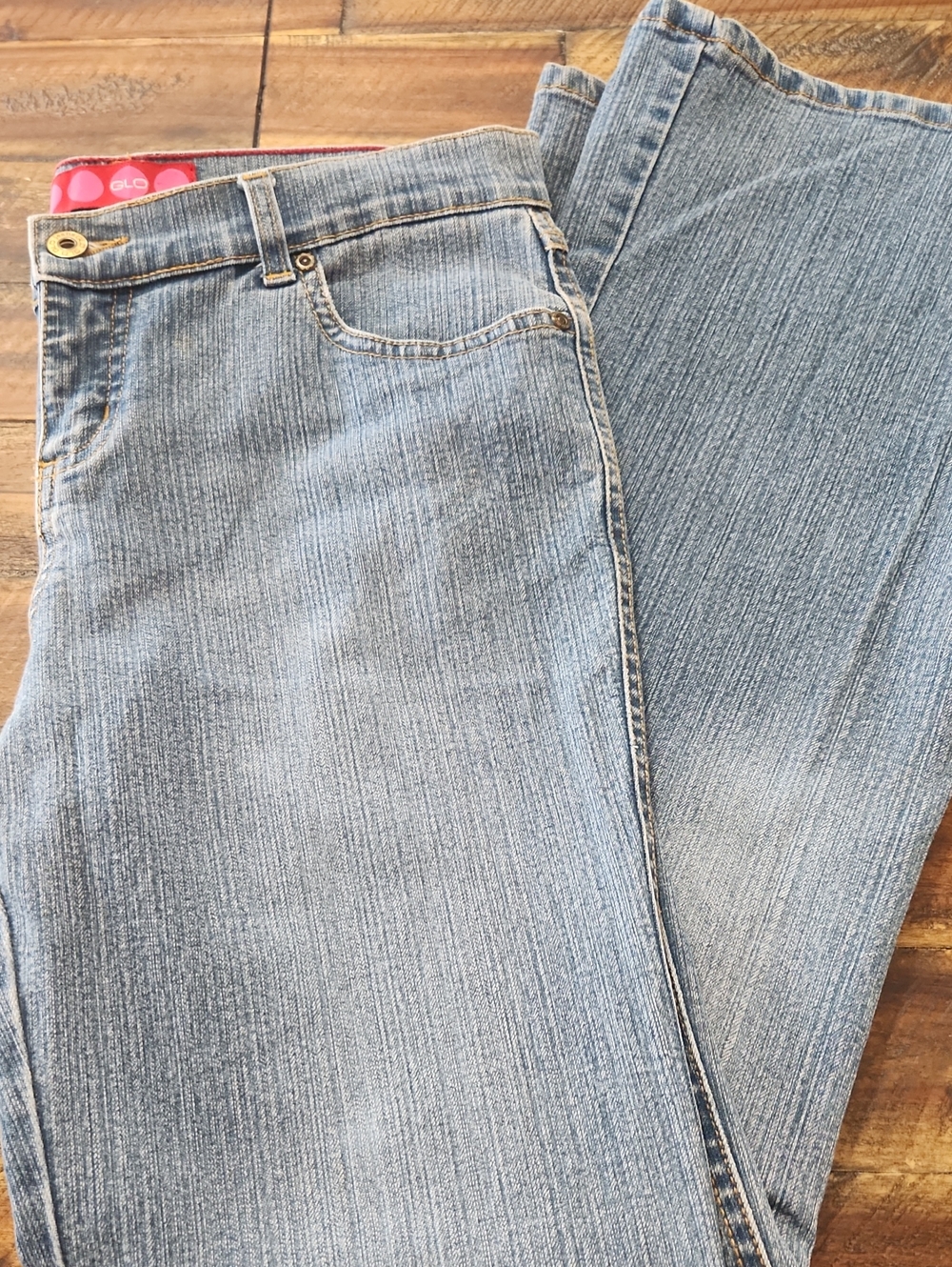 Size 9 GLO jeans Light Blue Straight Leg Junior/ Womens.